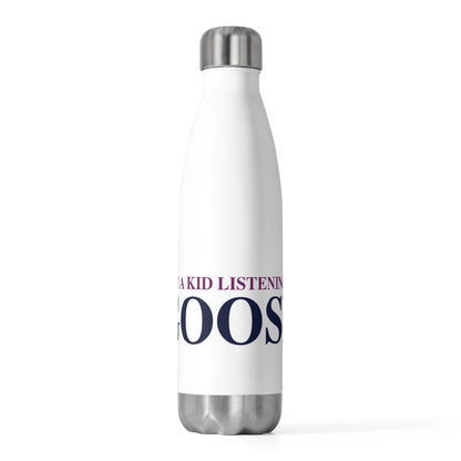 Just a kid listening to Goose - Blue & Purple 20oz Insulated Bottle