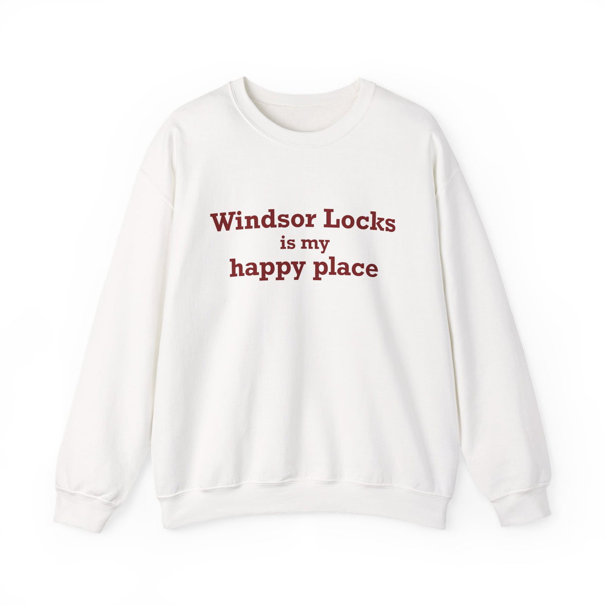 Windsor Locks is My Happy Place Heavy Blend™ Crewneck Sweatshirt