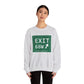 Vintage Exit 68W WCP Sign Unisex Heavy Blend™ Crewneck Sweatshirt