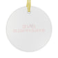 Love Stratfield Glass Ornaments