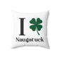 I Clover Naugatuck Spun Polyester Square Pillow