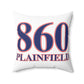 860 Plainfield Red, White & Blue Spun Polyester Square Pillow