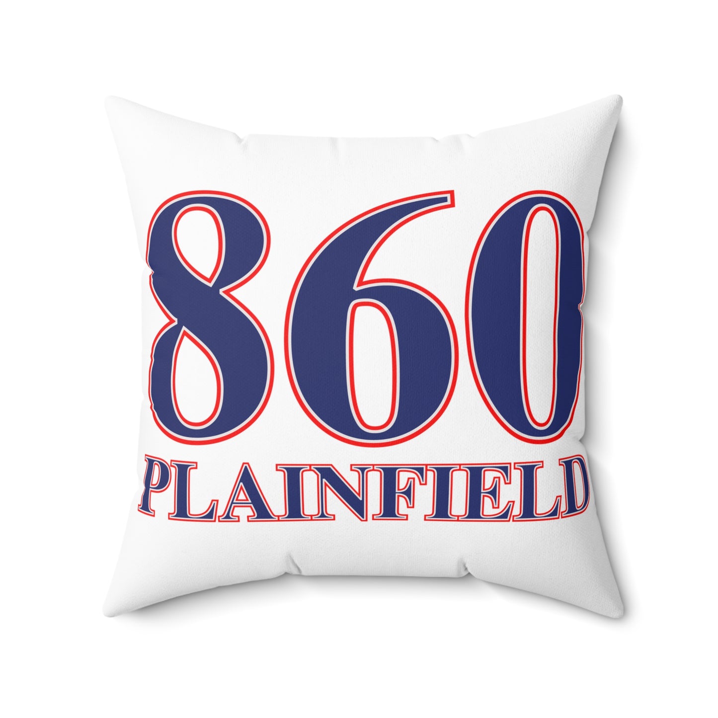 860 Plainfield Red, White & Blue Spun Polyester Square Pillow