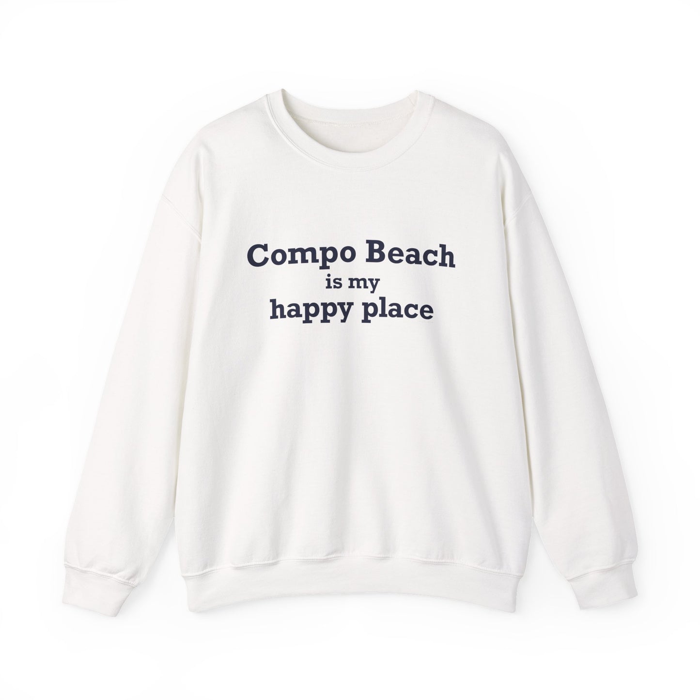 Compo Beach Is My Happy Place Unisex Heavy Blend™ Crewneck Sweatshirt