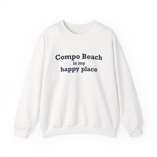 Compo Beach Is My Happy Place Unisex Heavy Blend™ Crewneck Sweatshirt