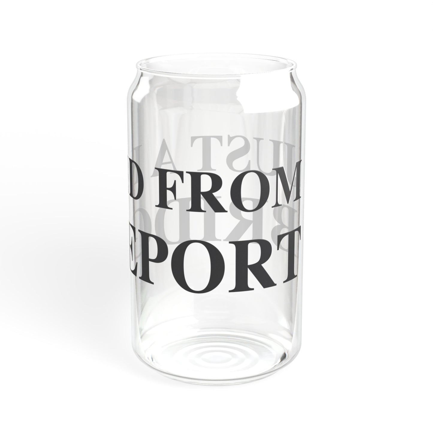 Just a kid from Bridgeport Sipper Glass, 16oz