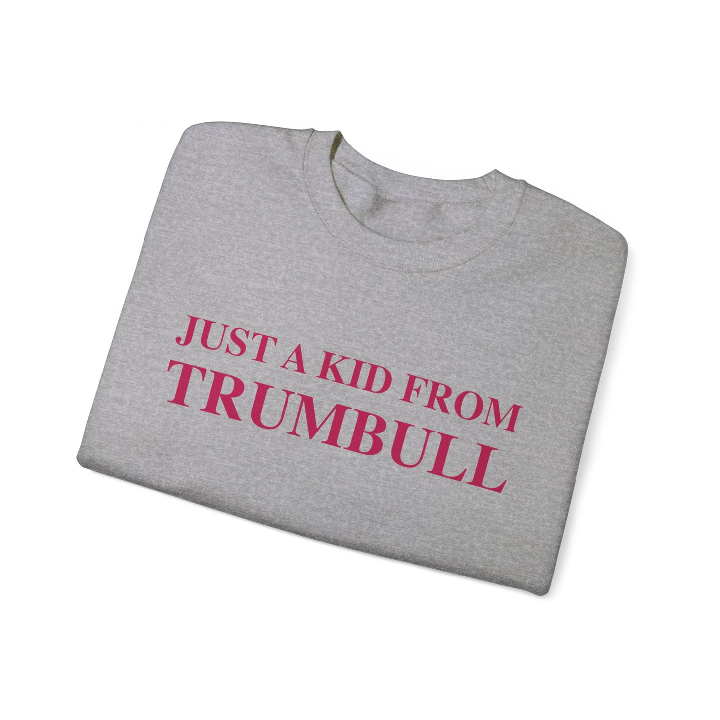 Just a kid from Trumbull Unisex Heavy Blend™ Crewneck Sweatshirt