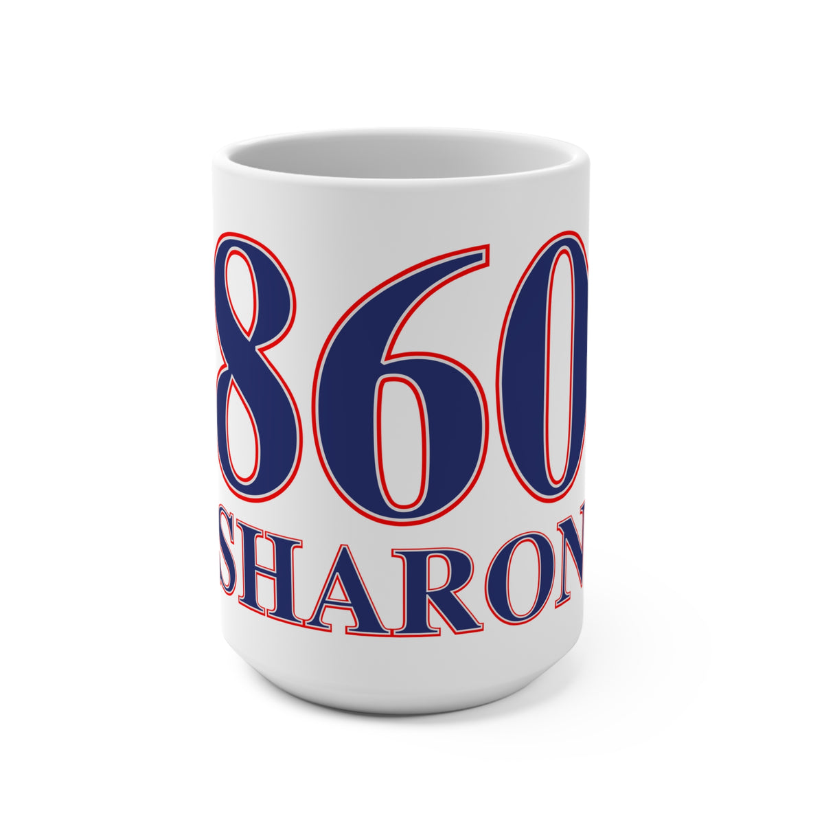 Sharon Red, White & Blue Mug 15oz