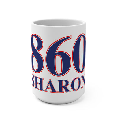 Sharon Red, White & Blue Mug 15oz