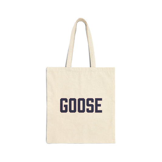 Goose Zip Code Blue & Purple Cotton Canvas Tote Bag