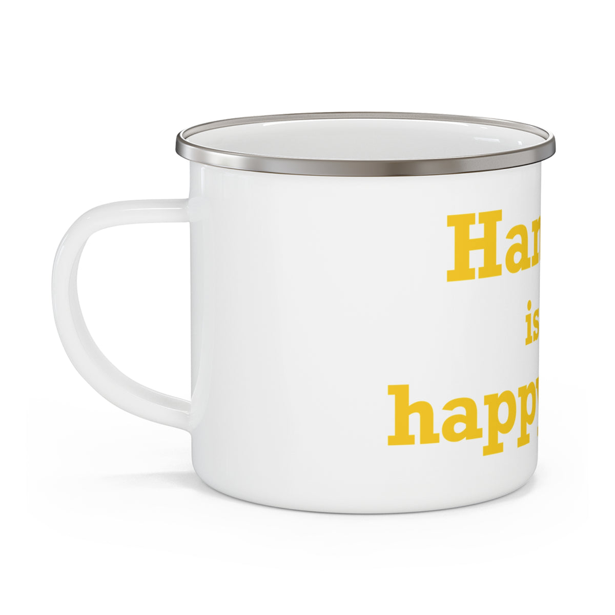 Hamden is My Happy Place Enamel Camping Mug