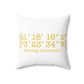 Redding Coordinates Spun Polyester Square Pillow
