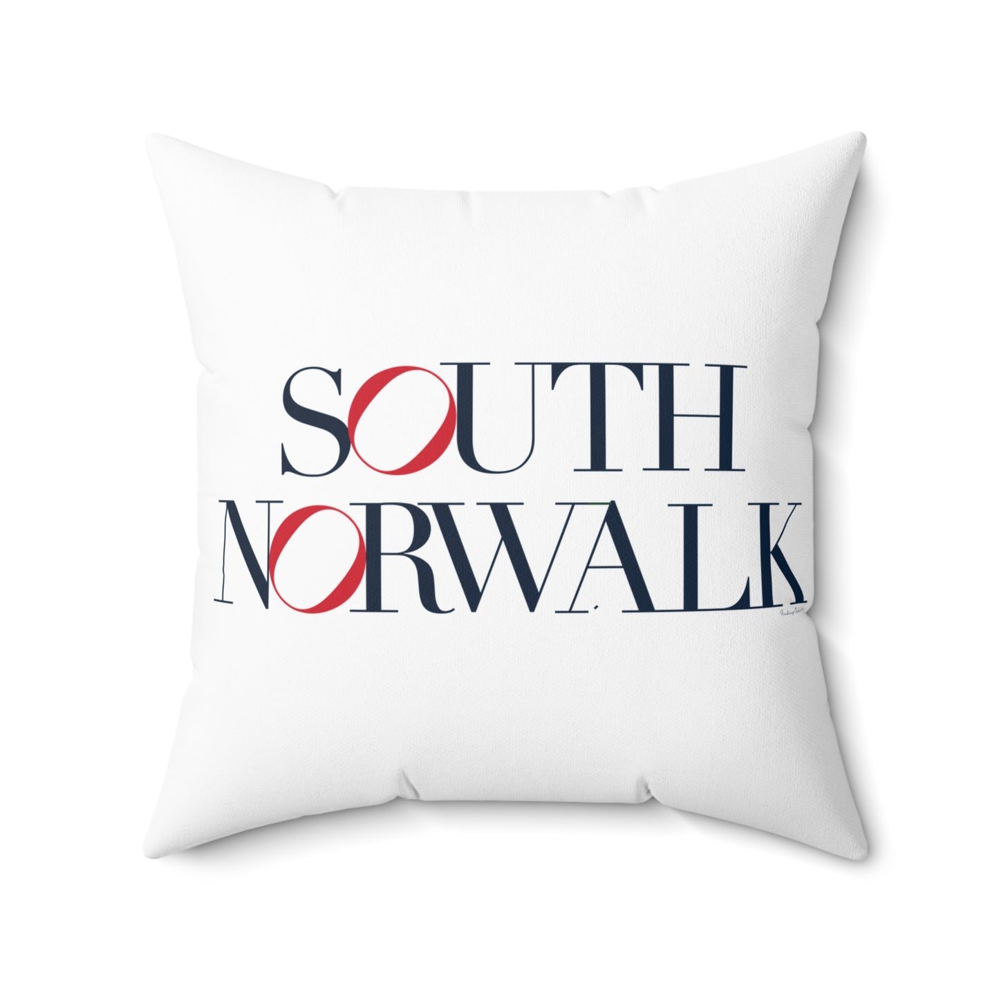 41 Tilt South Norwalk Spun Polyester Square Pillow
