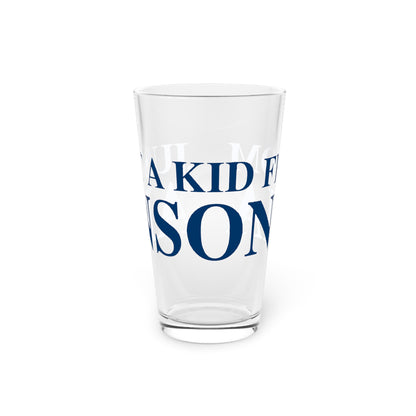 Just a kid from Ansonia Pint Glass, 16oz
