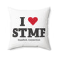 I Heart STMF  Spun Polyester Square Pillow