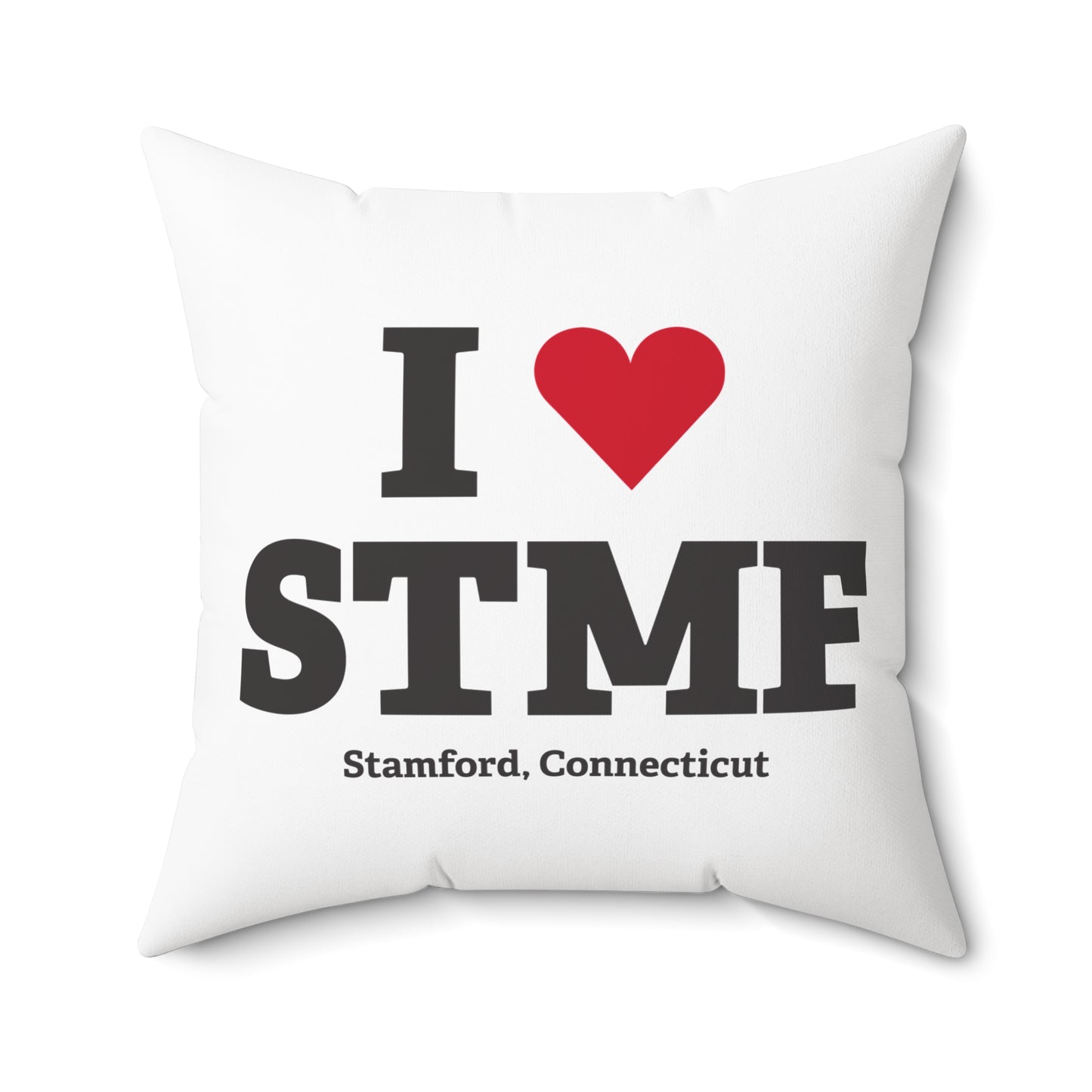 I Heart STMF  Spun Polyester Square Pillow