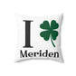 I Clover Meriden Spun Polyester Square Pillow
