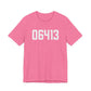 06413 Clinton CT Zip Code Unisex Jersey Short Sleeve T-Shirt