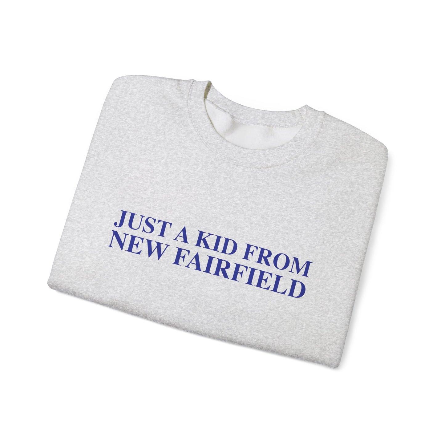 Just a kid from New Fairfield Unisex Heavy Blend™ Crewneck Sweatshirt