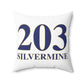 203 Silvermine Spun Polyester Square Pillow