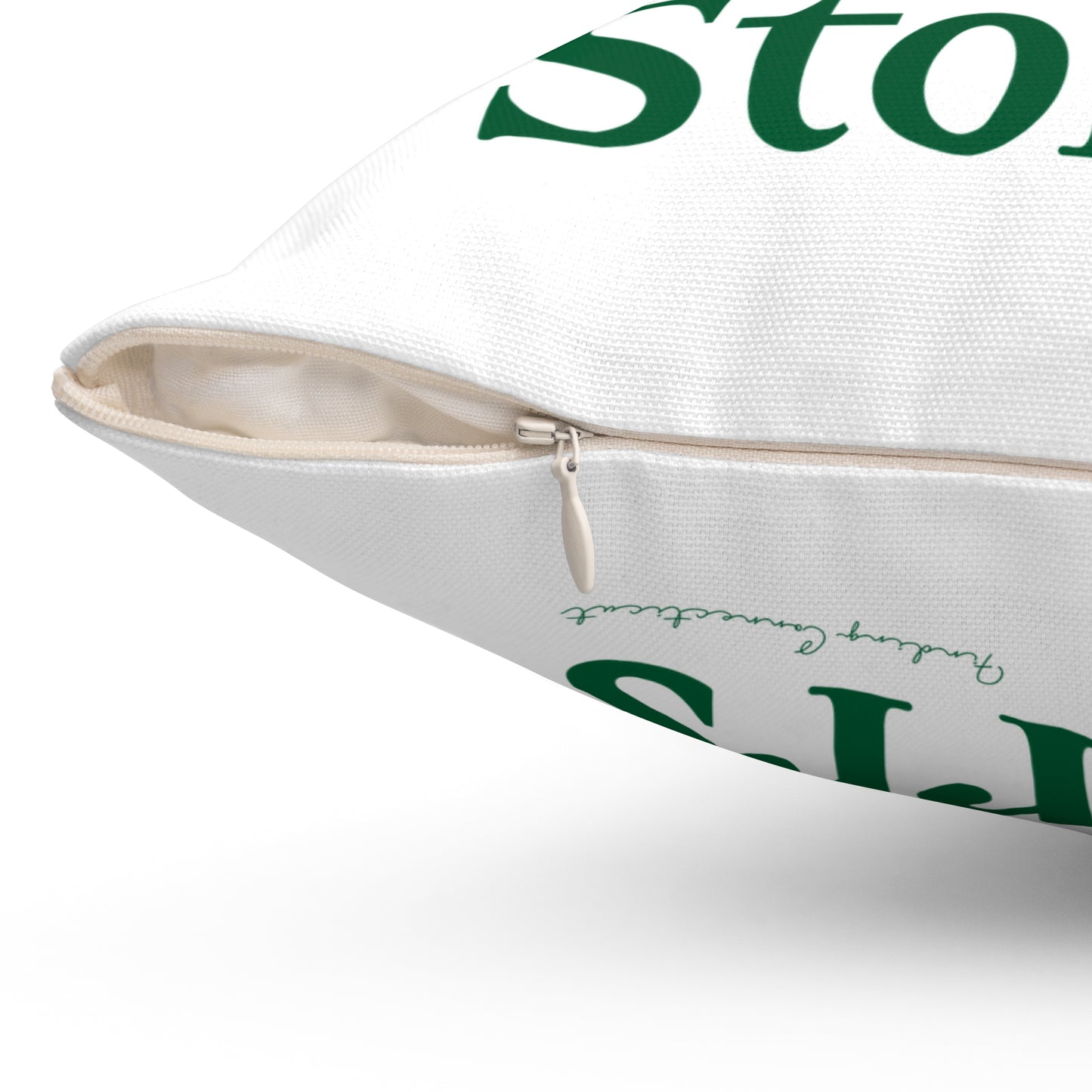 I Clover Storrs Spun Polyester Square Pillow