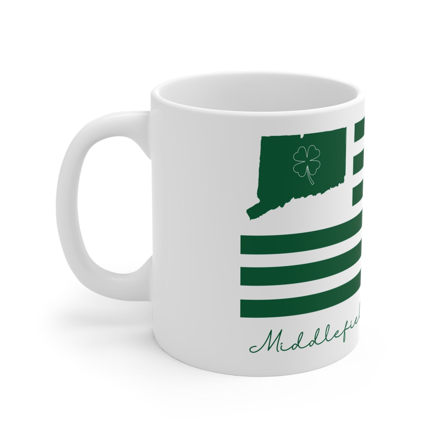 Middlefield Connecticut St. Patrick’s Day Flag Mug 11oz