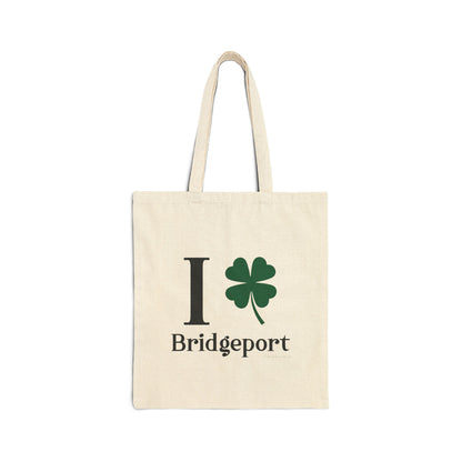 I Clover Bridgeport Cotton Canvas Tote Bag