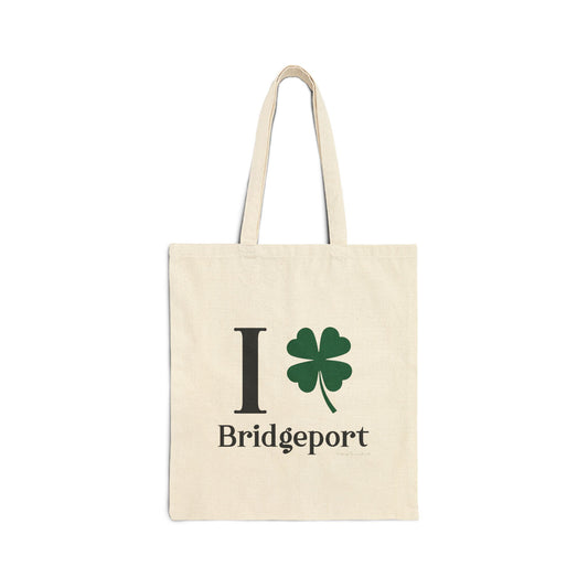 I Clover Bridgeport Cotton Canvas Tote Bag