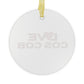 Love Cos Cob Glass Ornaments