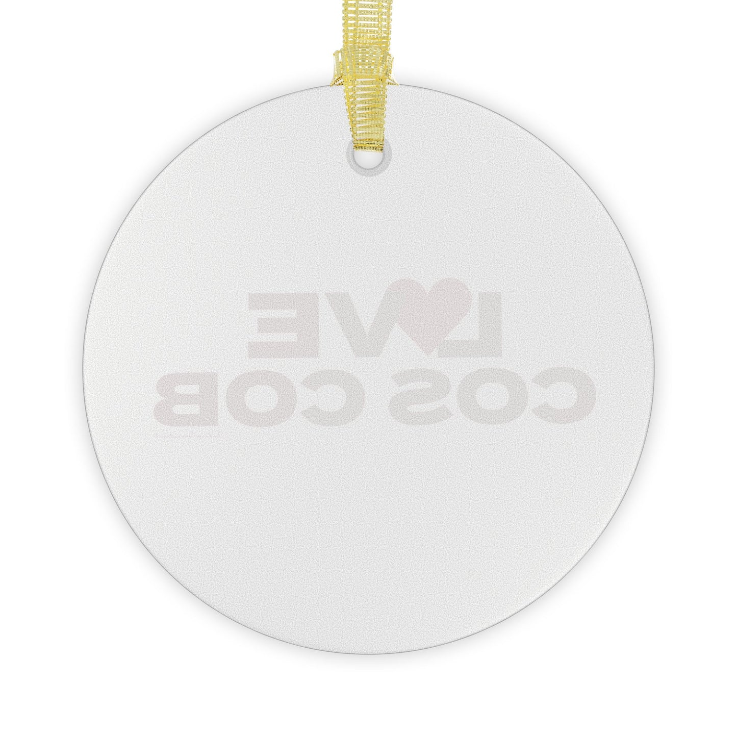 Love Cos Cob Glass Ornaments