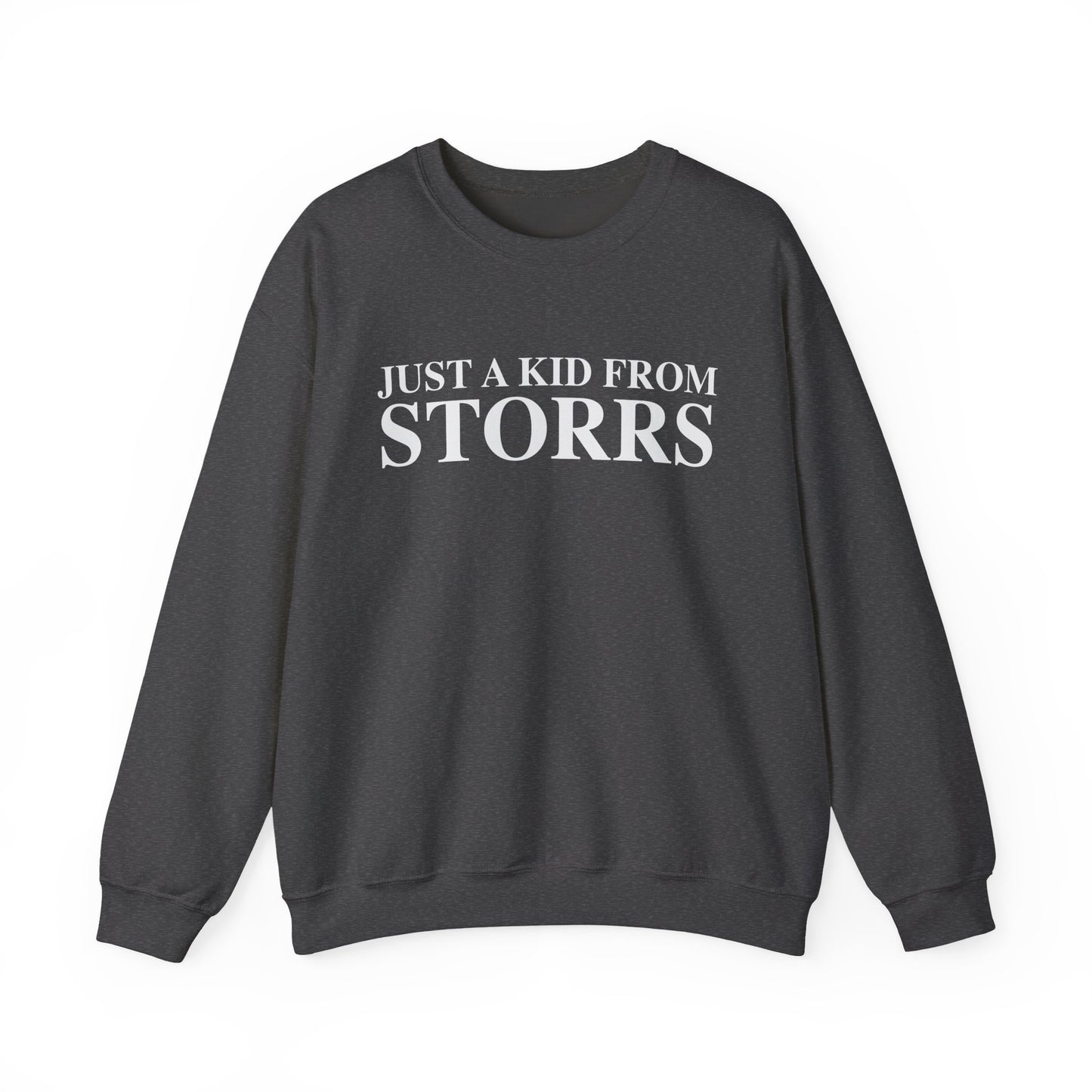 Just a kid from Storrs Unisex Heavy Blend™ Crewneck Sweatshirt