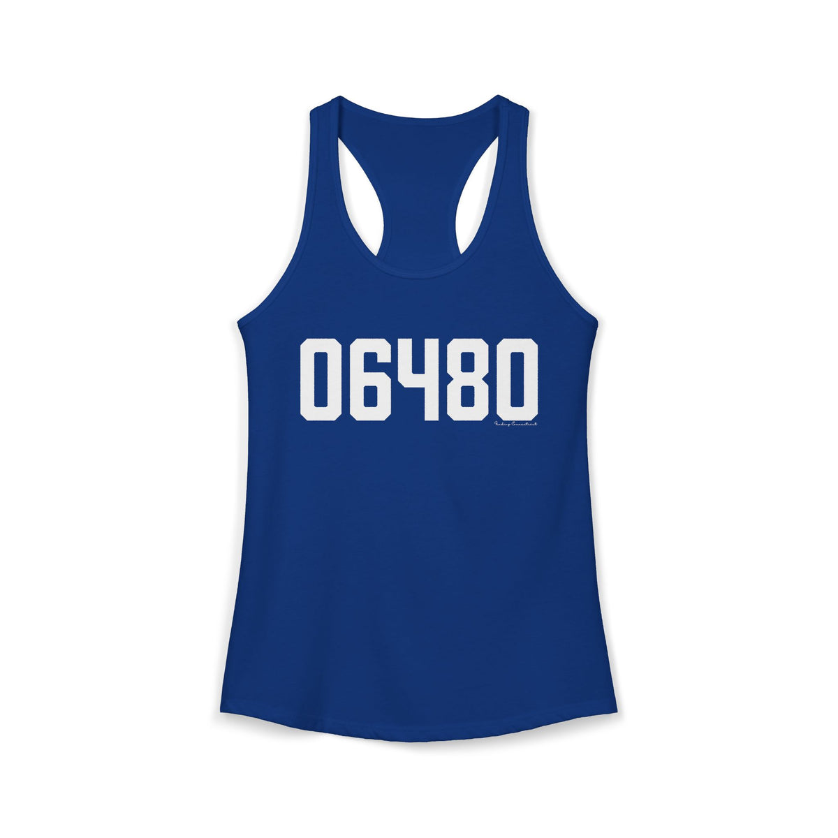06480 Portland CT Zip Code Women's Ideal Racerback Tank Top