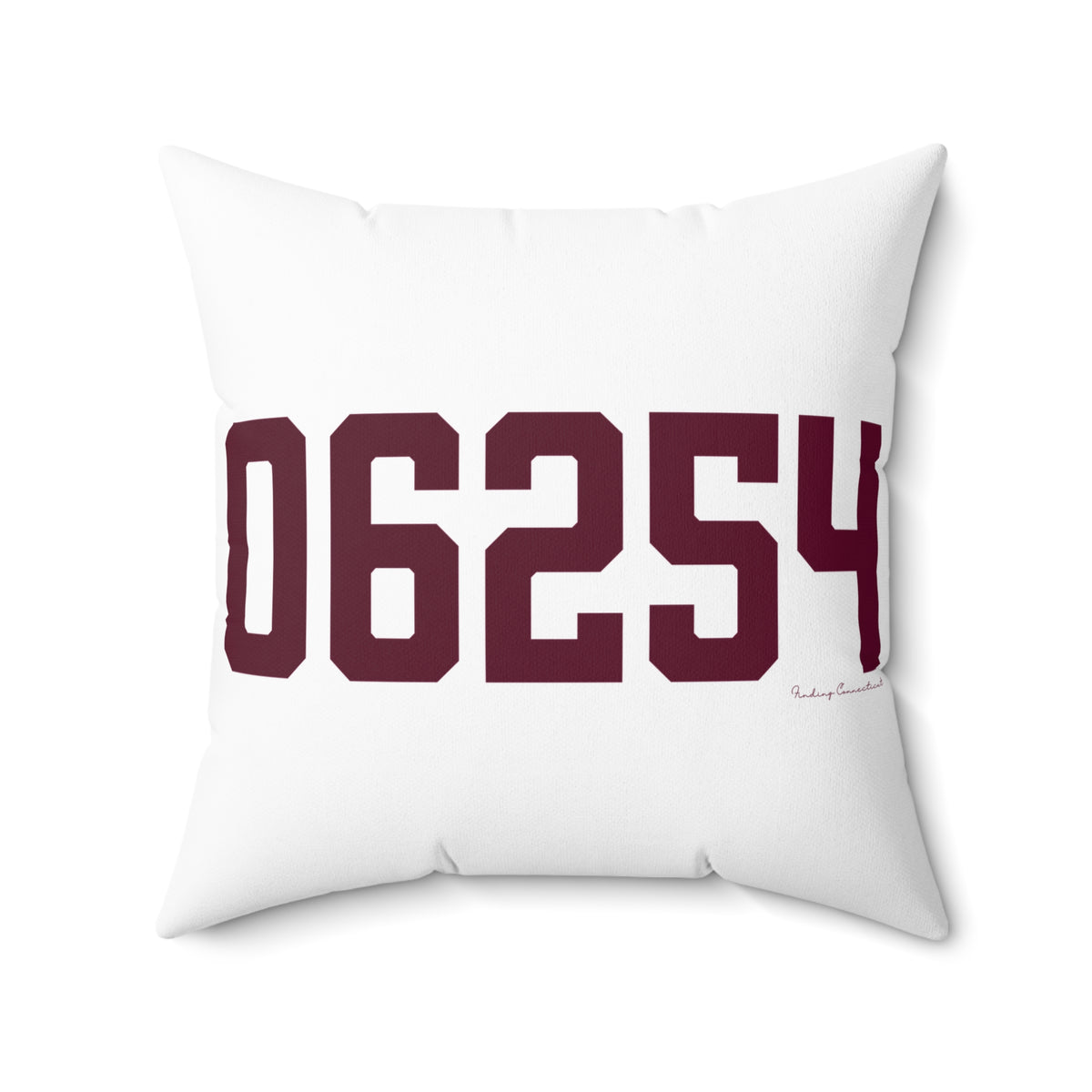 06254 Franklin Connecticut Zip Code Spun Polyester Square Pillow