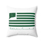 Bethlehem Connecticut St. Patrick’s Day Flag Spun Polyester Square Pillow