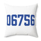 06756 Goshen Connecticut Zip Code Polyester Square Pillow
