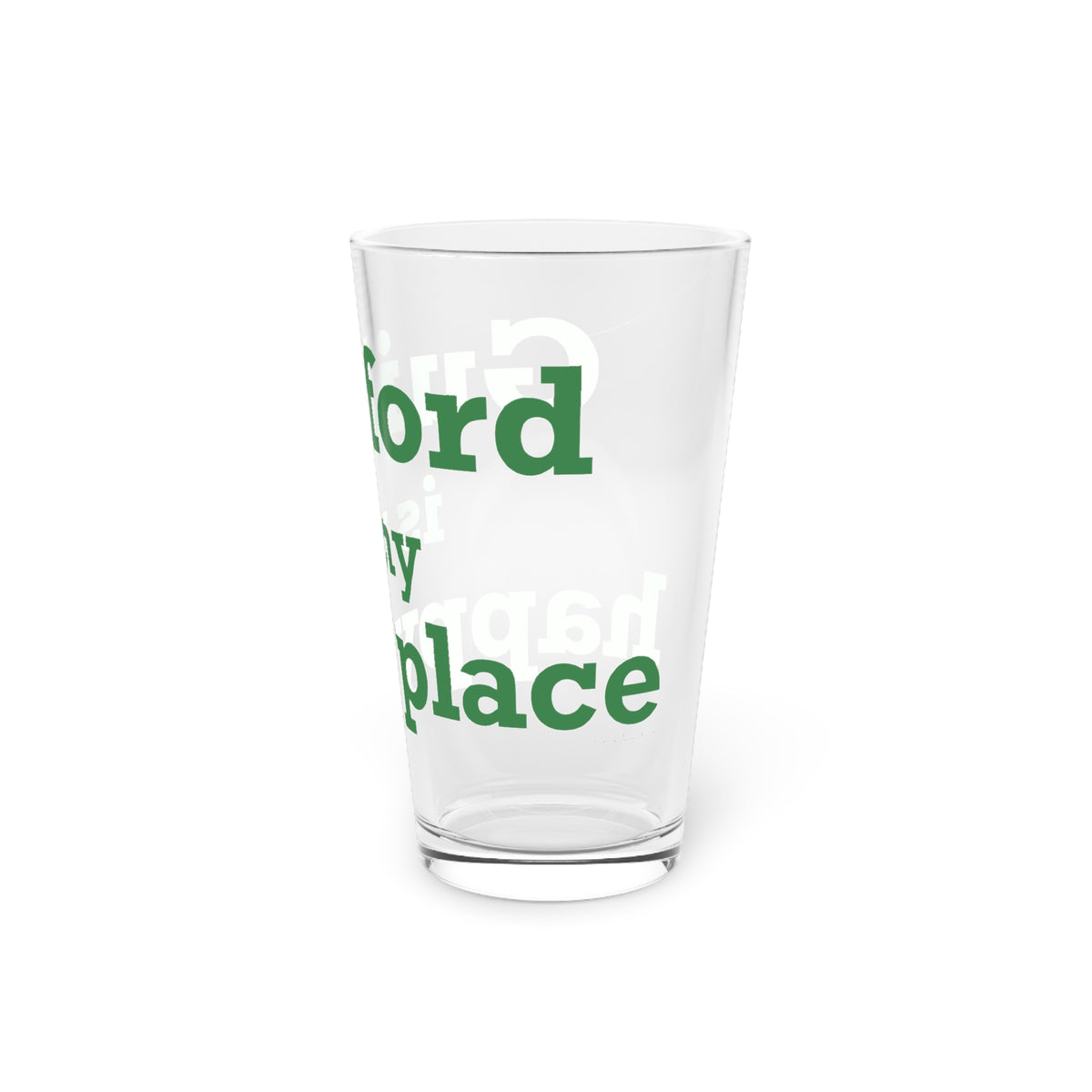 Guilford is My Happy Place Pint Glass, 16oz