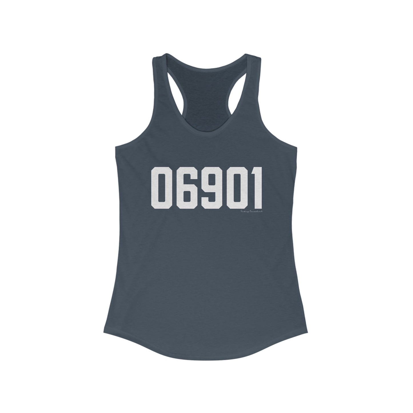 06901 Stamford Connecticut Zip Code Women's Ideal Racerback Tank Top