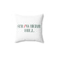 41 Tilt Strawberry Hill Spun Polyester Square Pillow