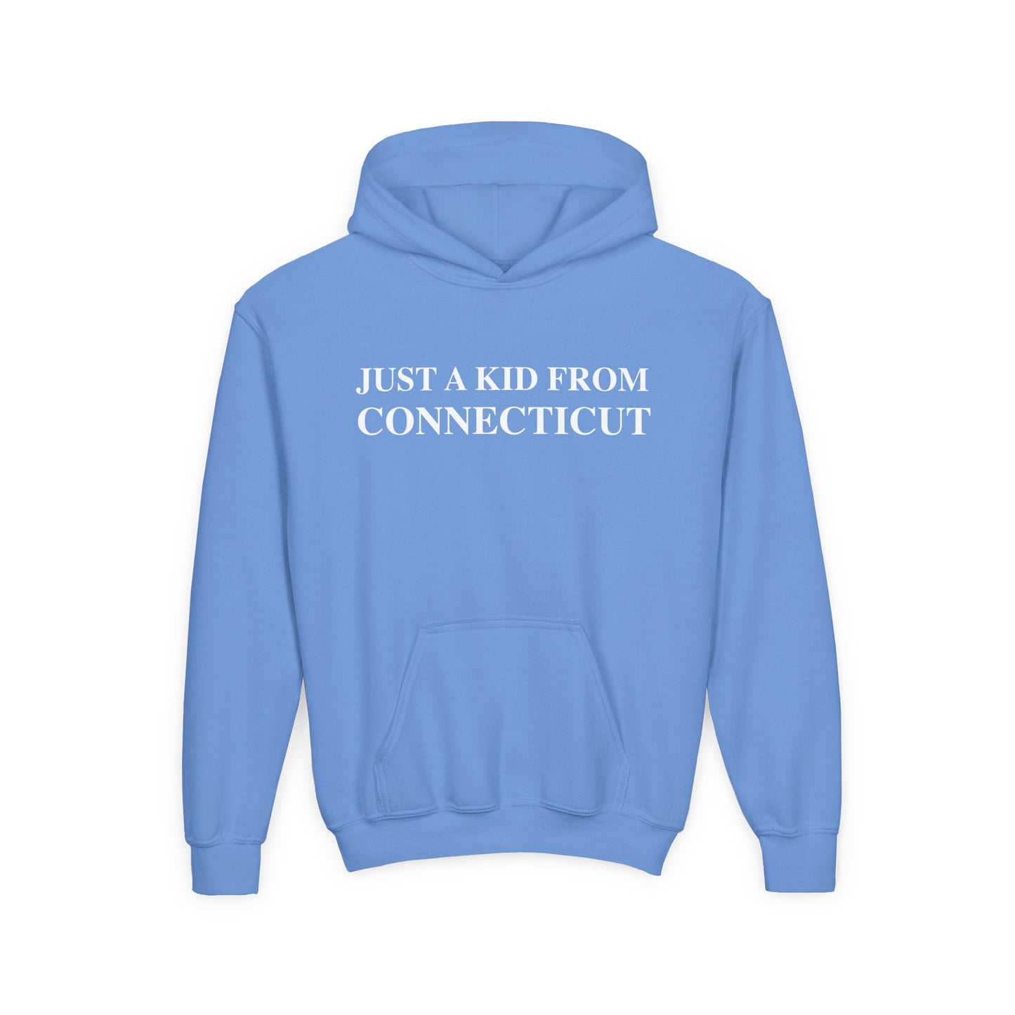 Just a kid from Connecticut Youth Heavy Blend Hooded Sweatshirt