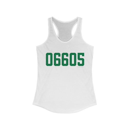 06605 Bridgeport Connecticut Zip Code Women's Ideal Racerback Tank Top