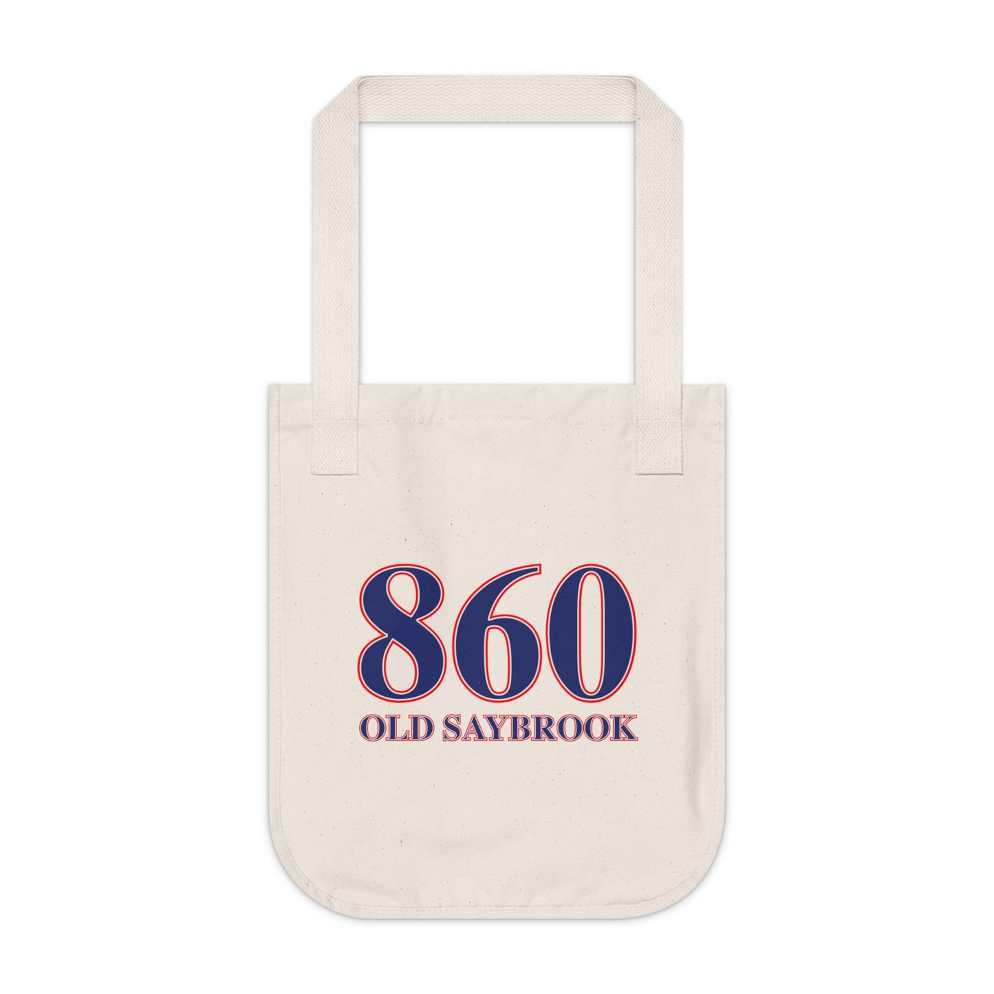 860 Old Saybrook Red, White & Blue Organic Canvas Tote Bag