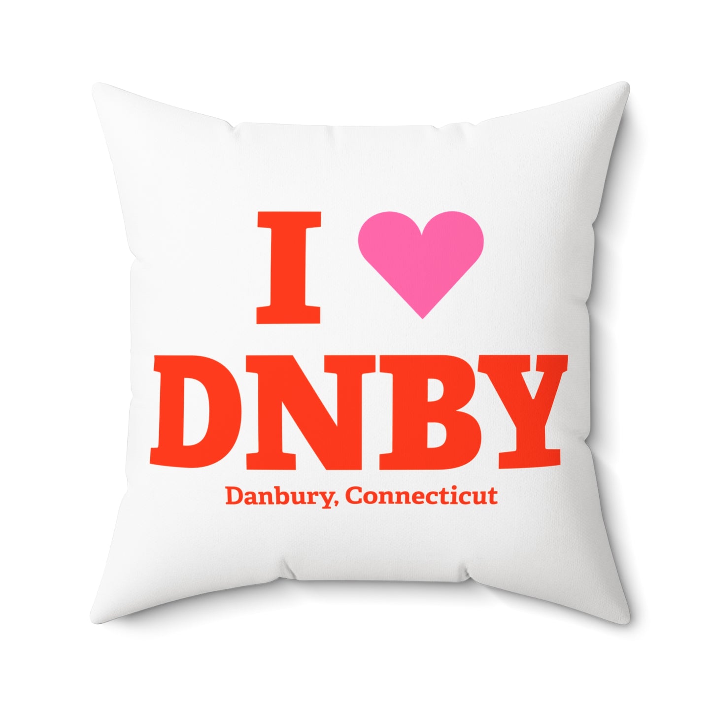 I Heart DNBY Spun Polyester Square Pillow