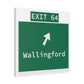 Vintage WCP Exit 64 Sign Matte Canvas, Stretched, 1.25"