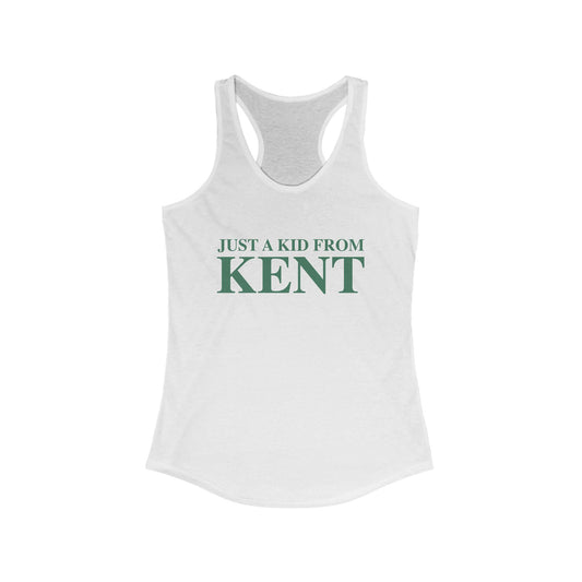 Just a kid from Kent Women's Ideal Racerback Tank Top