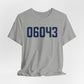 06043 Bolton  Connecticut Zip Code Unisex Jersey Short Sleeve T-Shirt