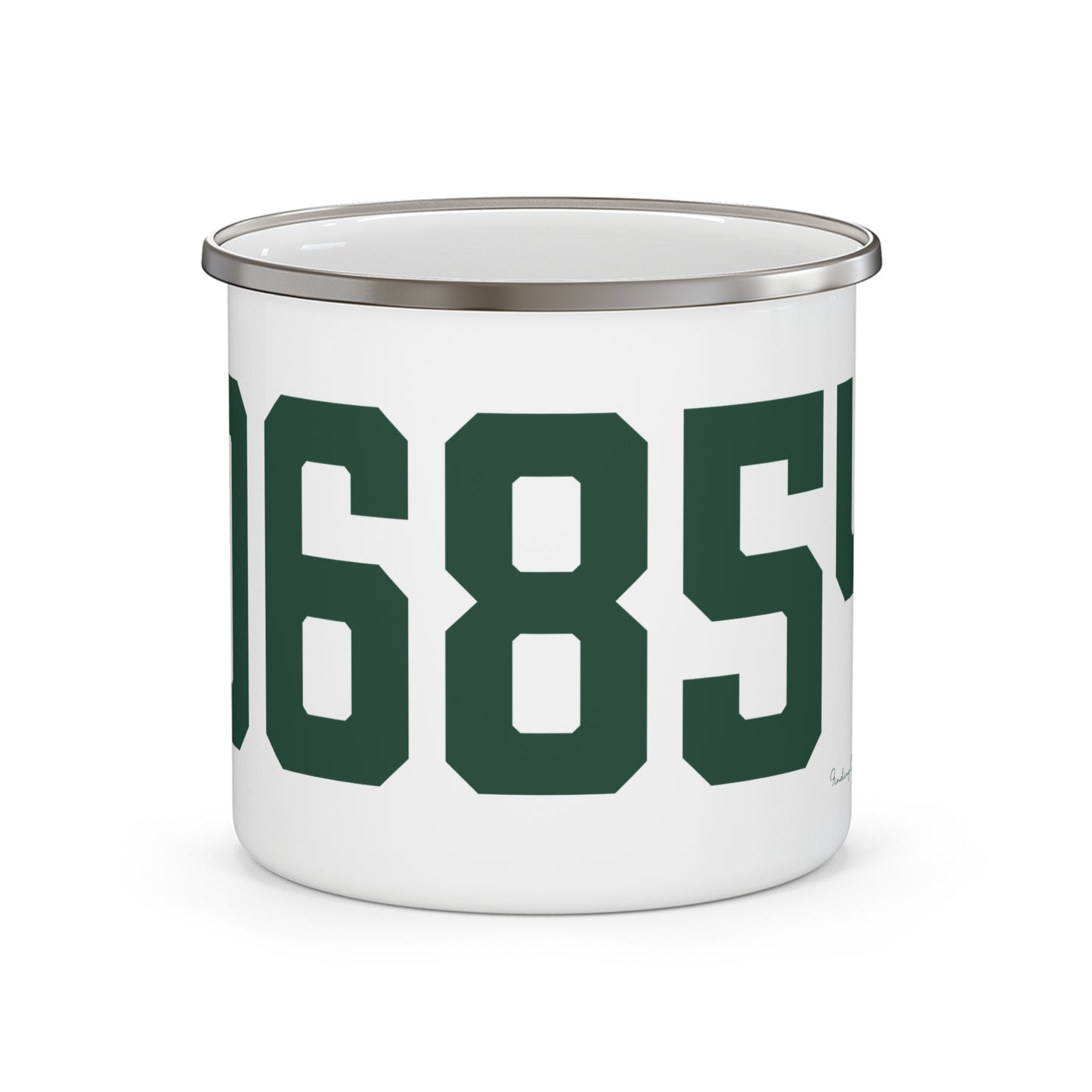 06854 Norwalk Connecticut Zip Code Enamel Camping Mug