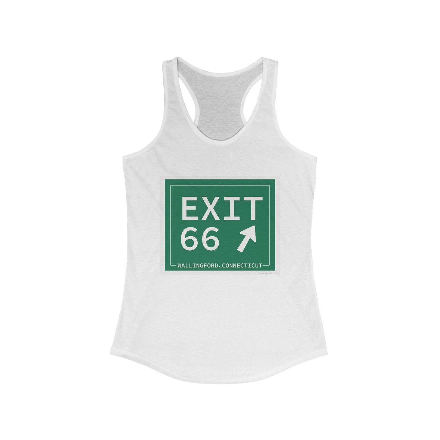 Vintage Exit 66 WCP Sign Women's Ideal Racerback Tank Top
