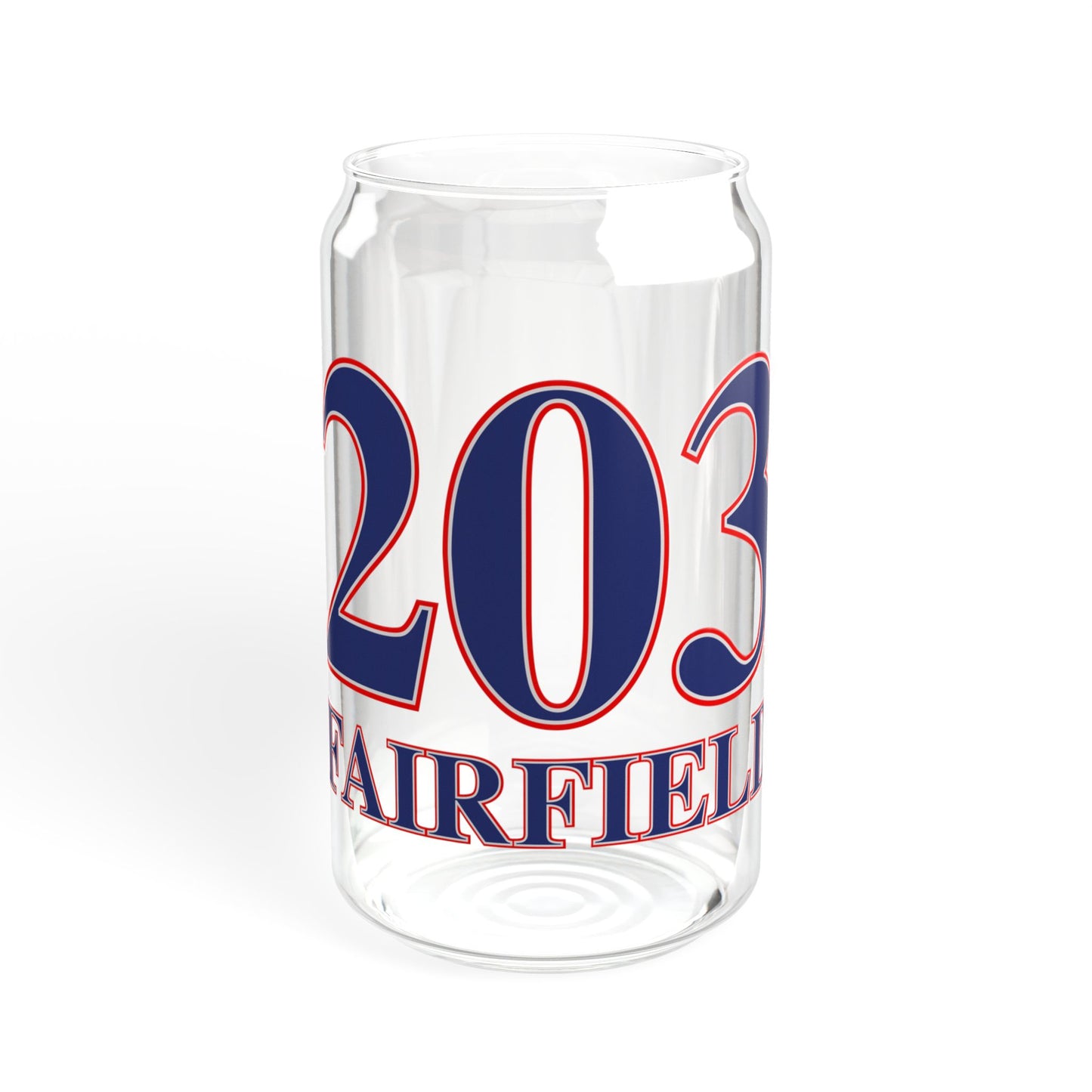 203 Fairfield Red, White & Blue Sipper Glass, 16oz