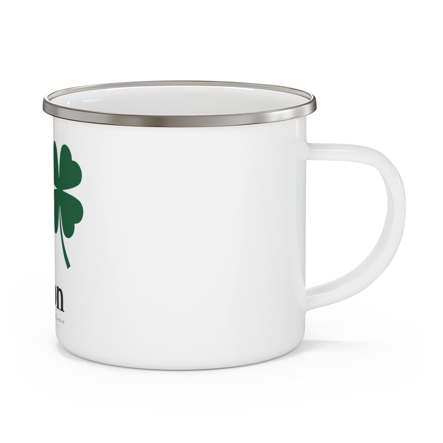 I Clover Union Enamel Camping Mug