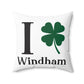 I Clover Windham Spun Polyester Square Pillow